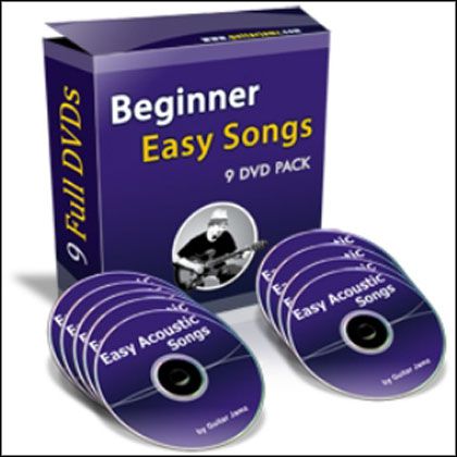 Guitarjamz.com - Beginner Easy Songs 9 DVD Pack Guitarjamz.com - Beginner Easy Songs 9 DVD Pack