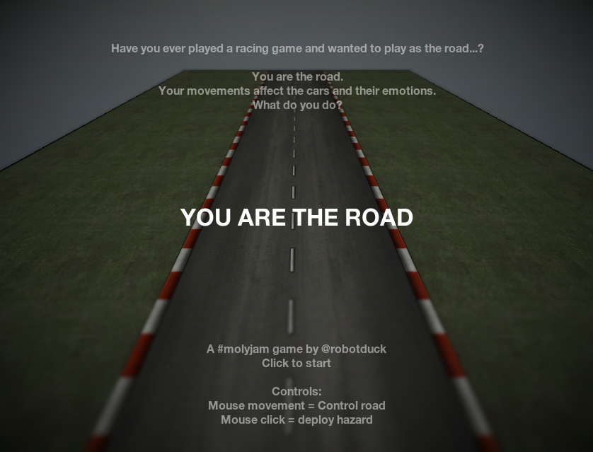 YOU ARE THE ROAD (симулятор дороги)