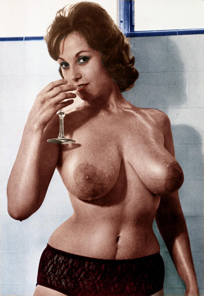 Vintage big tits topless
