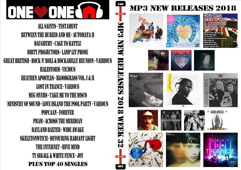 MP3 NEW RELEASES 2018 WEEK 32 MP3 NEW RELEASES 2018 WEEK 32