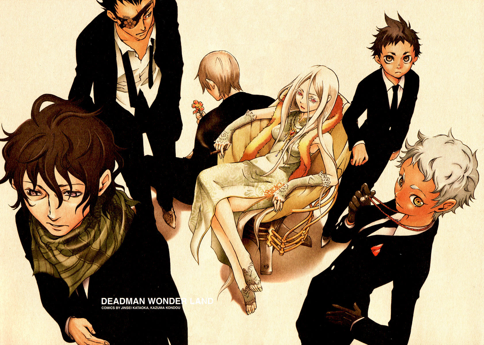 Konachan.com - 52289 deadman_wonderland igarashi_ganta karako_koshio kengamine_nagi senji_kiyomasa s