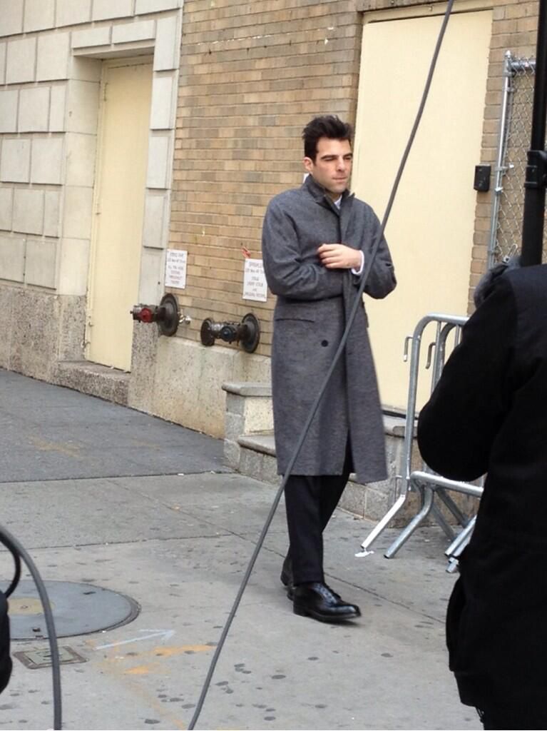 9.11.13 Filming on 8th Ave NYC with @ZacharyQuinto and @PRJanine.jpg