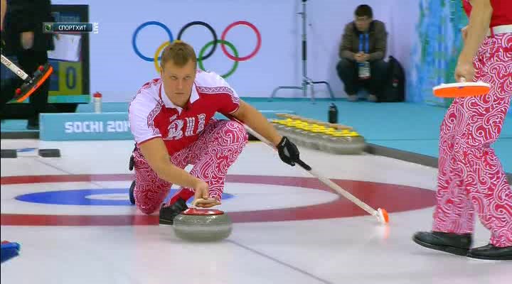 XXII Зимние Олимпийские Игры 2014  Круговой турнир  Сессия 1  Мужчины  Россия - Великобритания  НТВ+