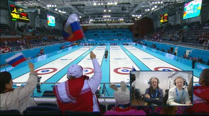XXII Зимние Олимпийские Игры 2014  Круговой турнир  Сессия 1  Мужчины  Россия - Великобритания  НТВ+