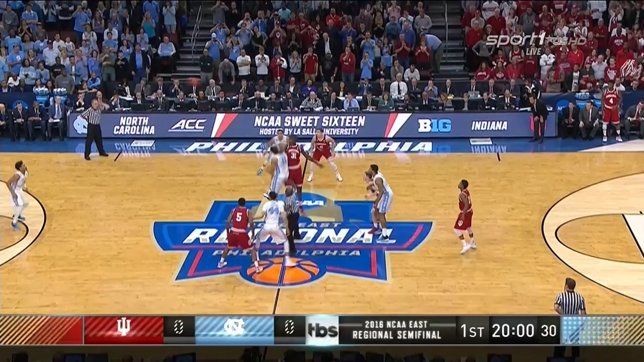 NCAAM 2015-2016  March Madness  Sweet 16®  East  25.03.2016  (5) Indiana vs. (1) North Carolina.mkv_20160328_171906.062.jpg