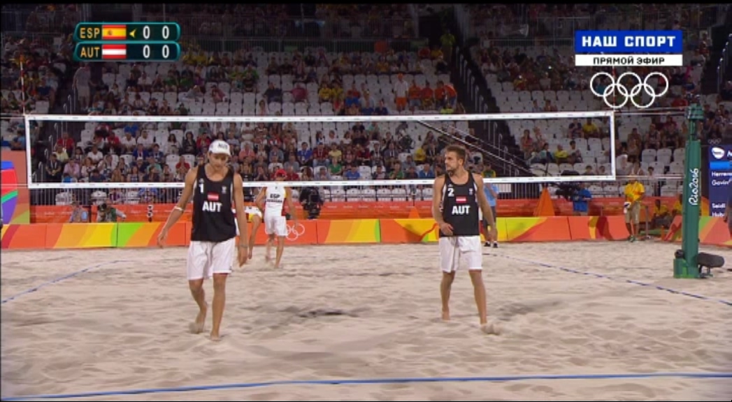 XXXI Летние Олимпийские Игры 2016  Пляжный волейбол  Мужчины  Группа F  1-й тур  Испания - Австрия  Матч! Наш Спорт.ts_20160807_152839.203.jpg