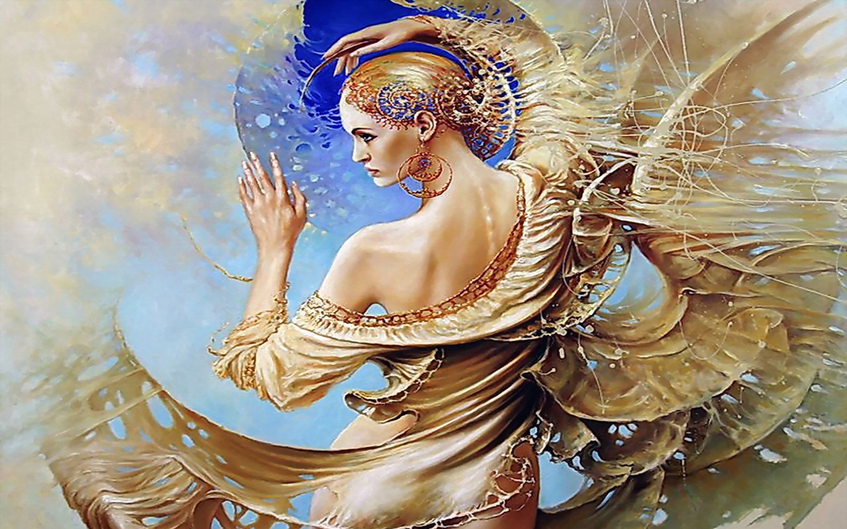 Карол. Karol bak the three Graces.