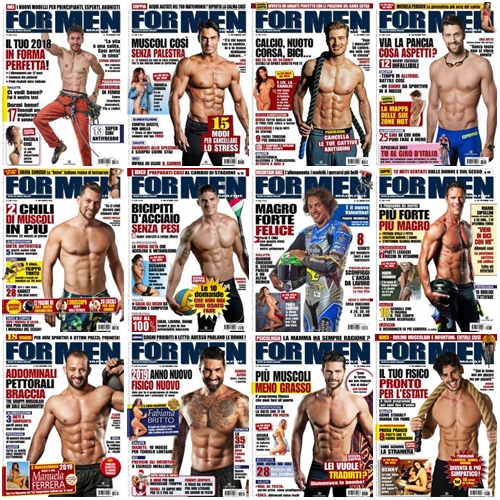 For Men Magazine - Collezione Completa Anno 2018