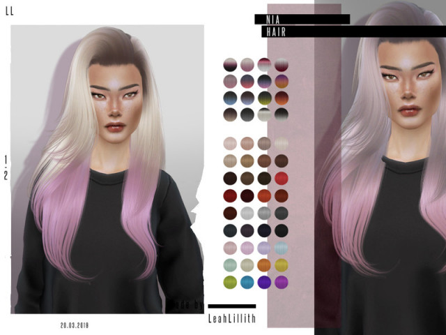 Pricheska Nia Hair By Leahlillith Zhenskie Pricheski Dlya Sims 4 If Volosy Dlya Sims 4 Volosy Dlya Sims 4 Endif Katalog Fajlov Sims 4 Sims New
