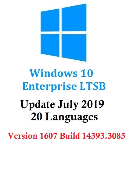 4dd177bb0aafb888bf17cab2de92db40 - Windows 10 Enterprise LTSB 2016 Multi-20 (x64) July 2019