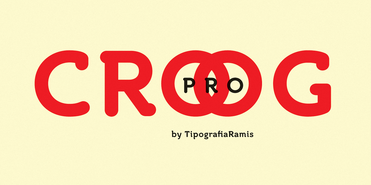 Шрифт Croog Pro