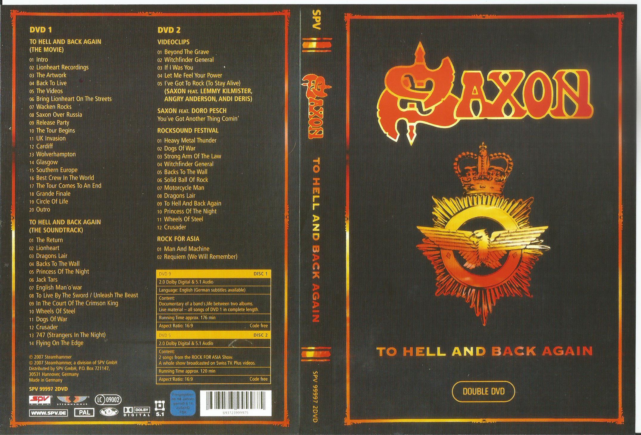 He is back back again. Saxon to Hell and back. Saxon 2000 - to Hell and back. Saxon - Live Legends DVD обложка. Saxon Saxon обложка аудиокассеты.