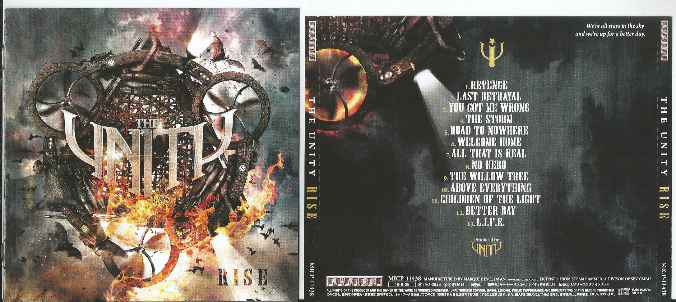 unity, the rise (no obi, 12page booklet with lyrics)