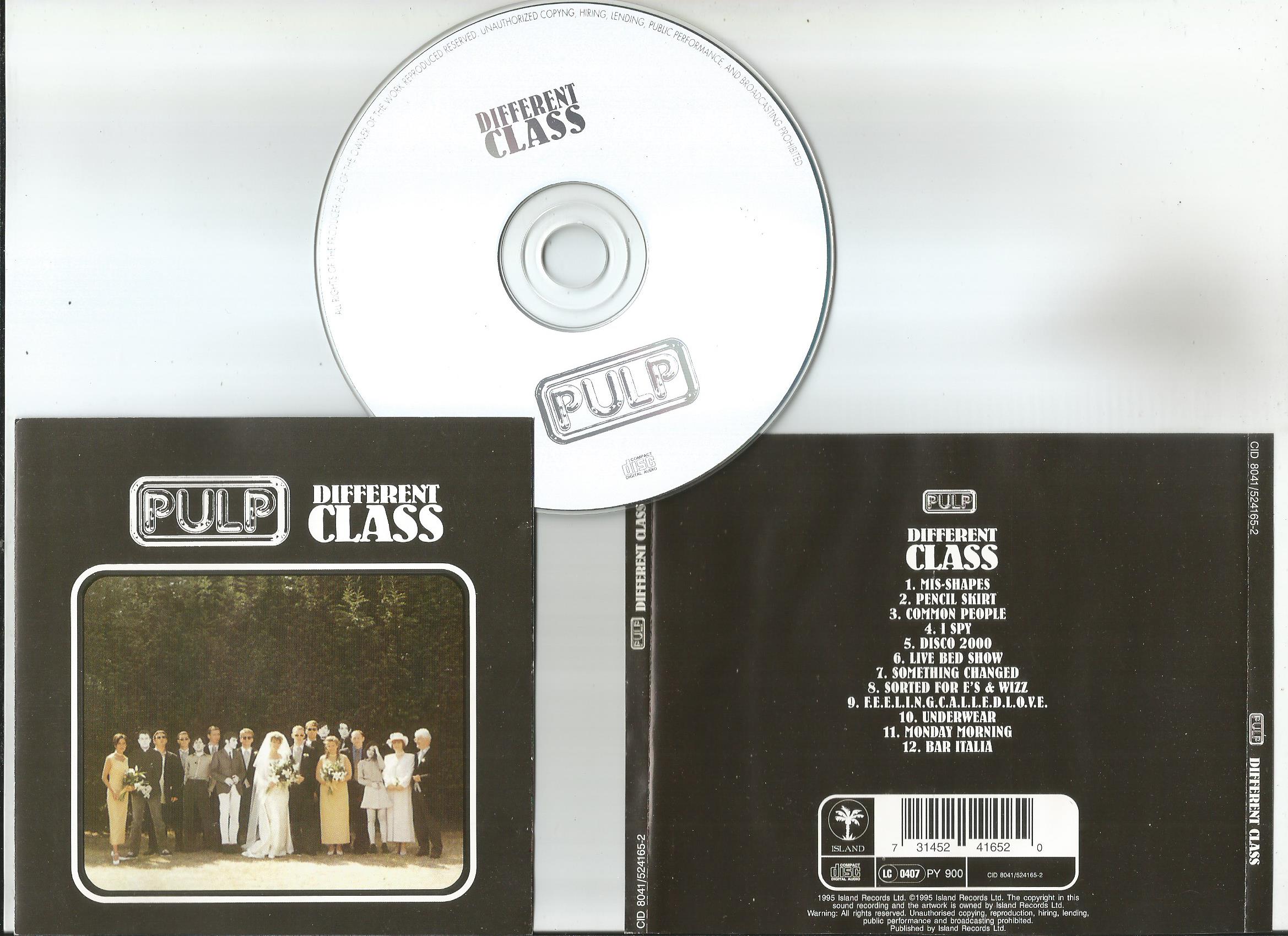Album different class de pulp sur cdandlp