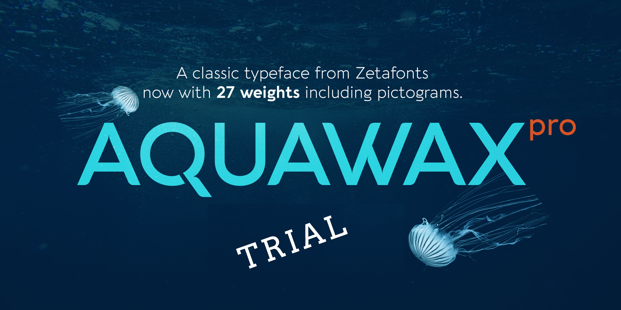 Шрифт Aquawax Pro TRIAL