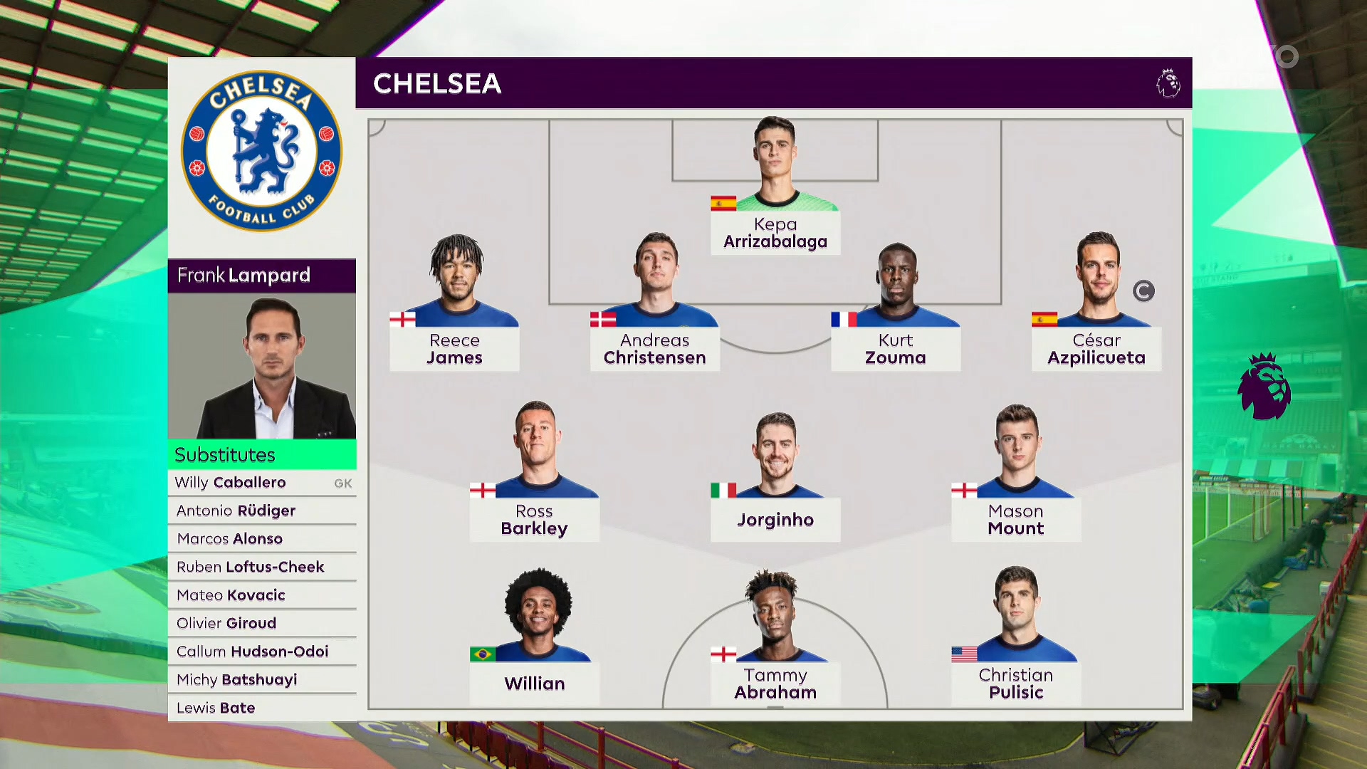 Чемпионат Англии 2019-2020 35-й тур Шеффилд Юнайтед - Челси Okko Спорт.mkv_20200712_150409.296.jpg