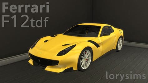 Машина FerrariF12tdf от LorySims для Симс 4