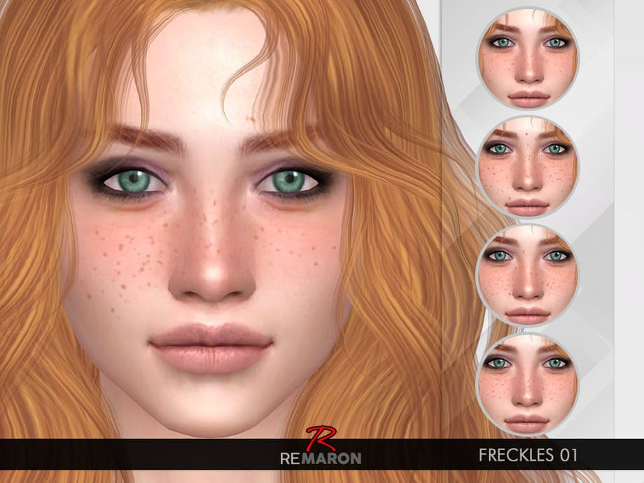 Веснушки freckles 01 от ReMaron для Симс 4