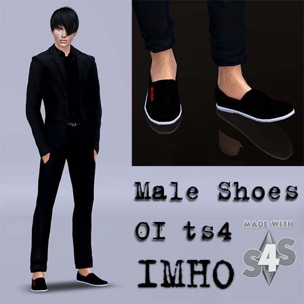 Мужские туфли Male Shoes 01 от  IMHO для Симс 4