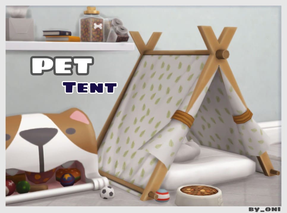Домик для питомцев Pet Tent  от oni для Симс 4