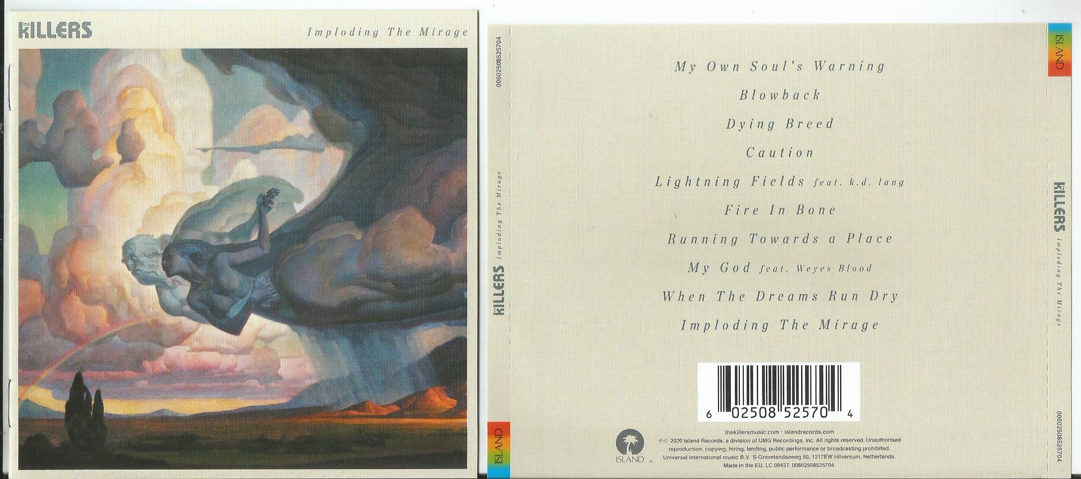 killers imploding the mirage (12page booklet with lyrics)