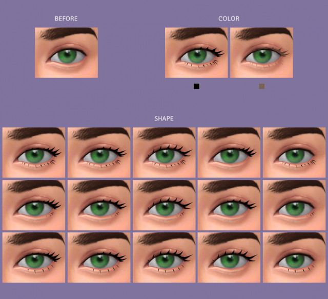 Eyelash V V Eyelash Maxis Match V By Mmsims