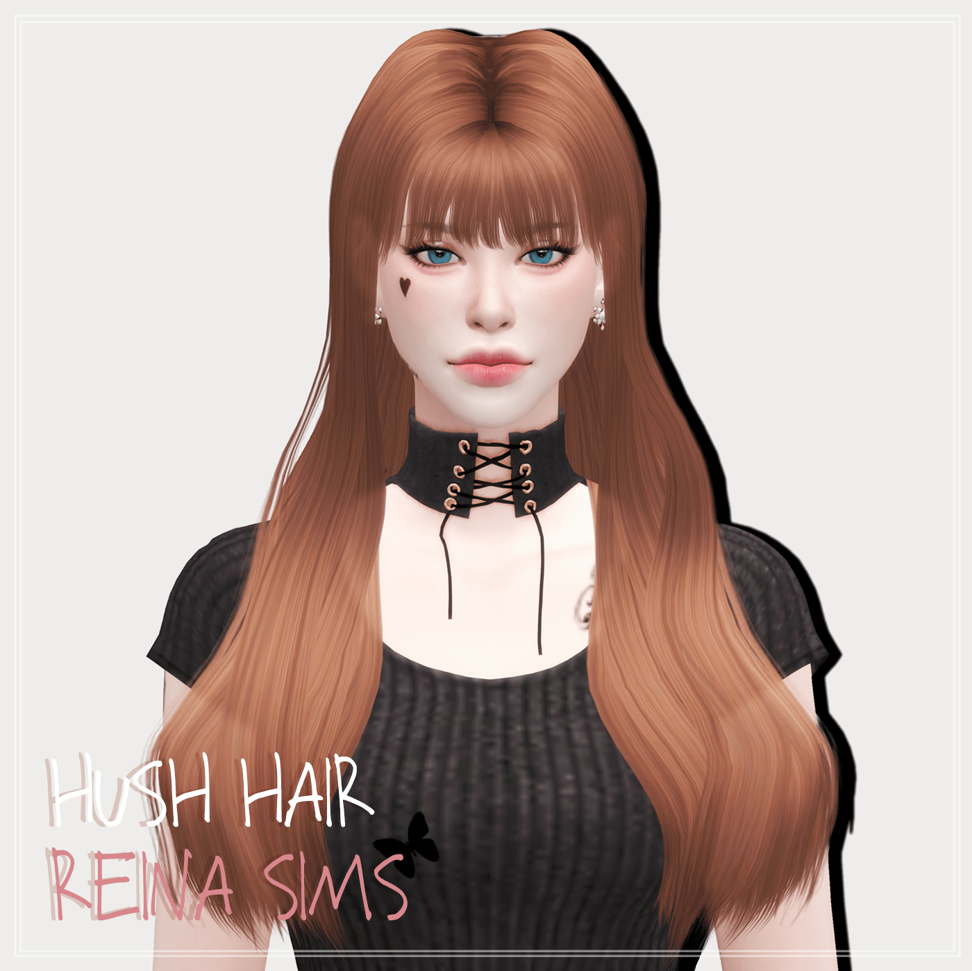 Прическа Hush hair от Reina для Симс 4