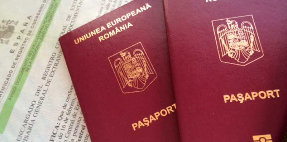 Romanian passport with which you can work in the EU