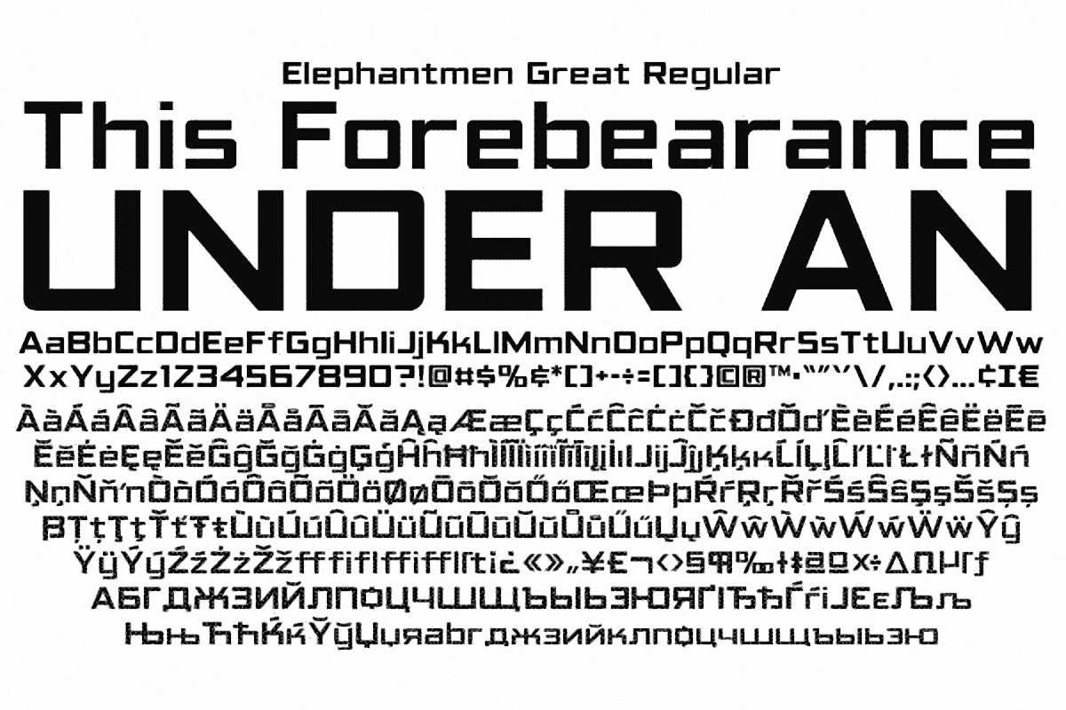 Шрифт Elephantmen Great & Tall Intl