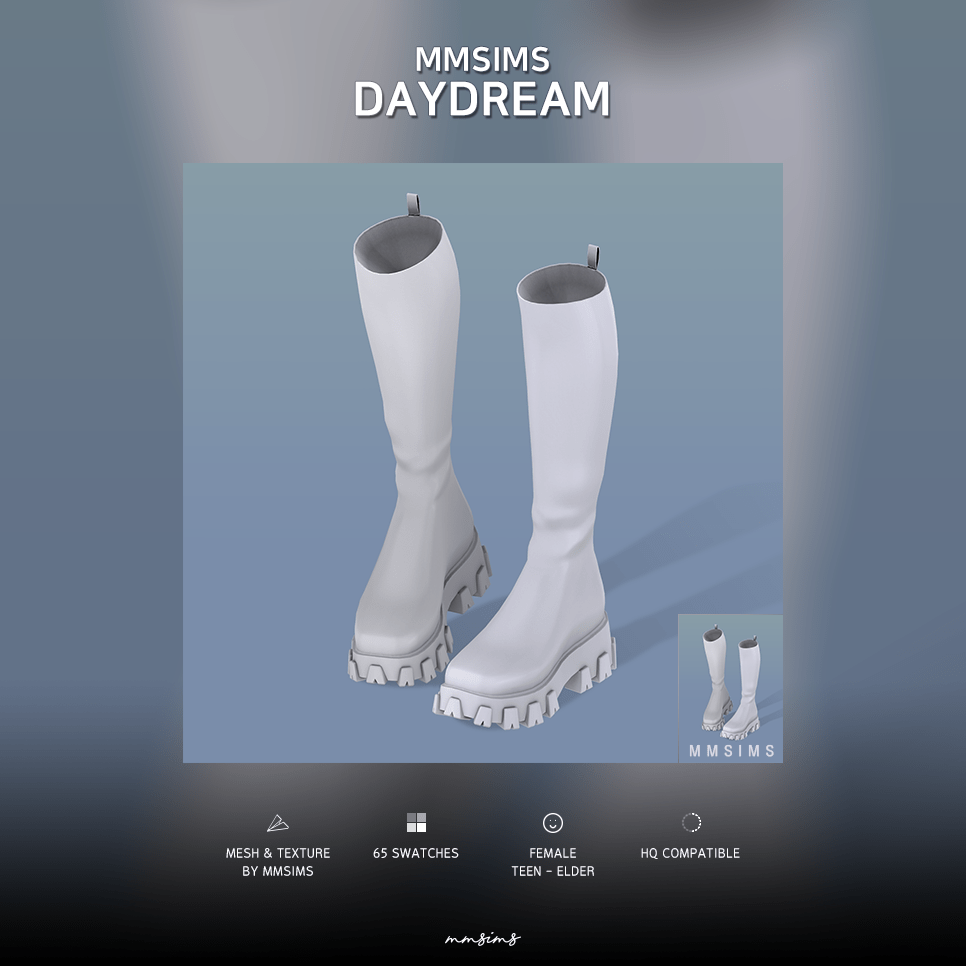 Сапоги Daydream Boots от MMSIMS для Симс 4