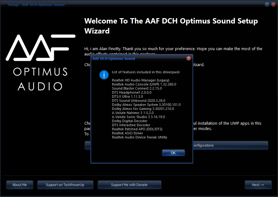 AAF DCH Optimus Sound 6.0.9279.1 Realtek Mod by AlanFinotty [En]