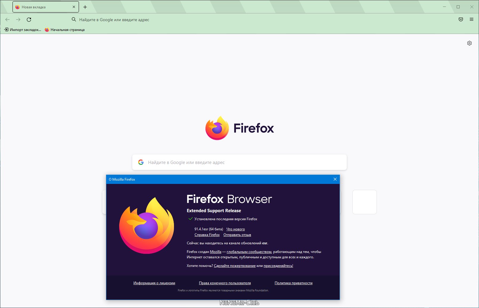 Firefox Browser ESR 91.4.1 [Ru]