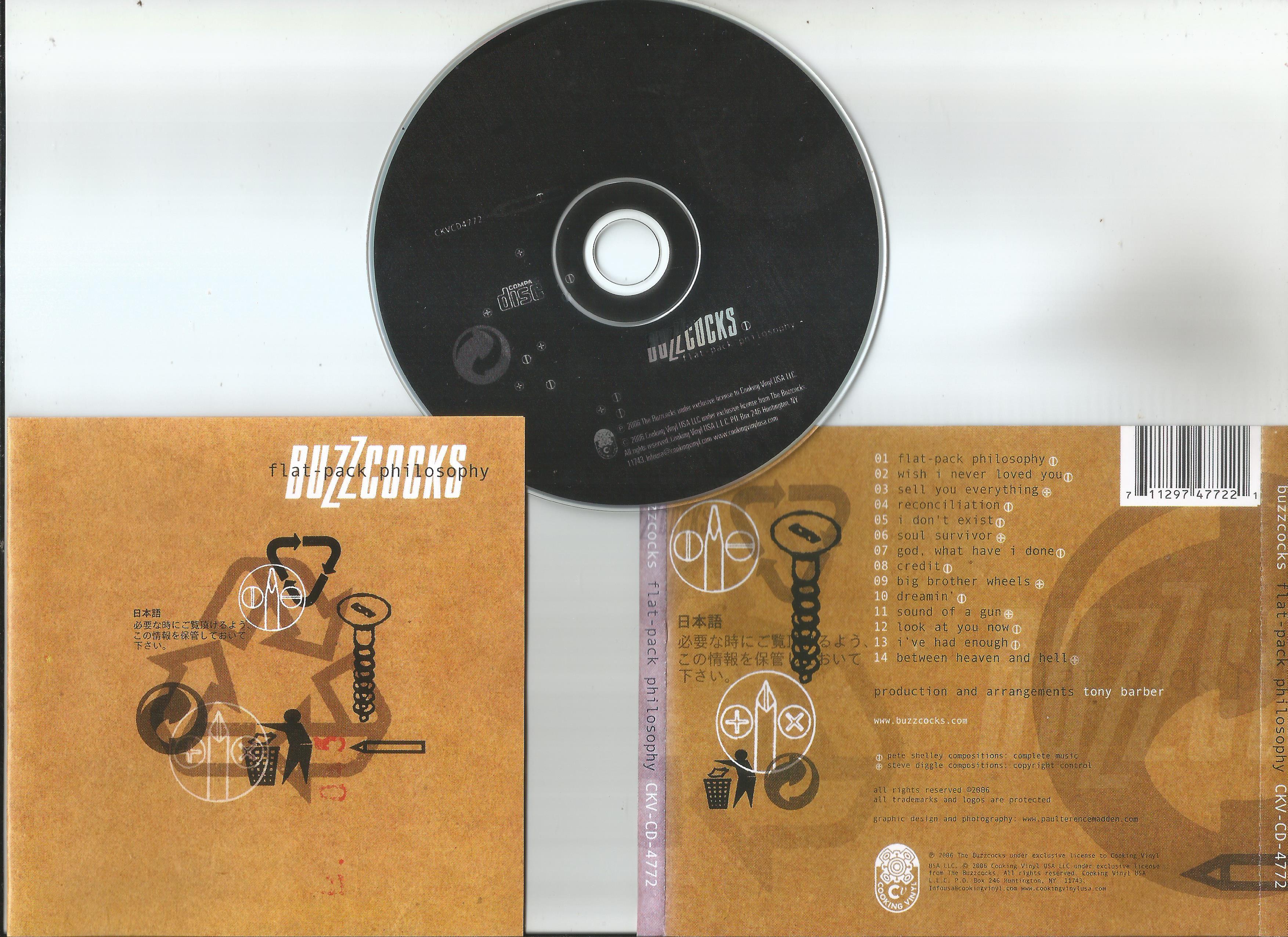 buzzcocks flat-pack philosophy (booklet with lyrics)