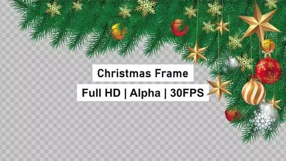 VideoHive - Christmas Frame with Alpha 40619429