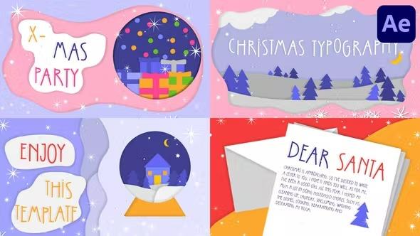 VideoHive - Christmas Greetings Colorful Scenes 1876300