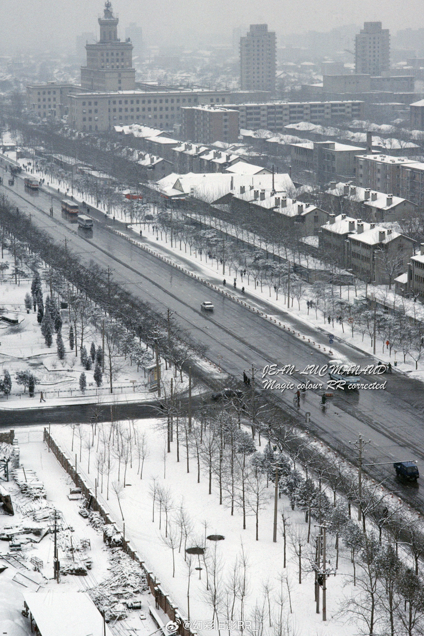 Снегопад в Пекине 