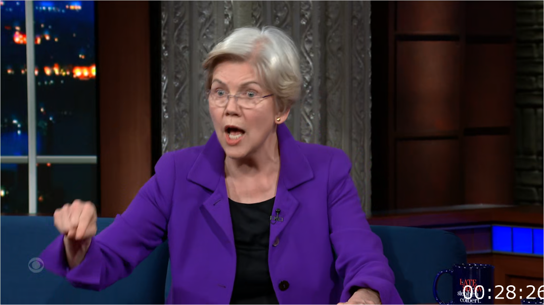 Stephen Colbert (2024-02-05) Elizabeth Warren [1080p] (x265) 7361b6dd076a526e9a2f43a54ca54fc3