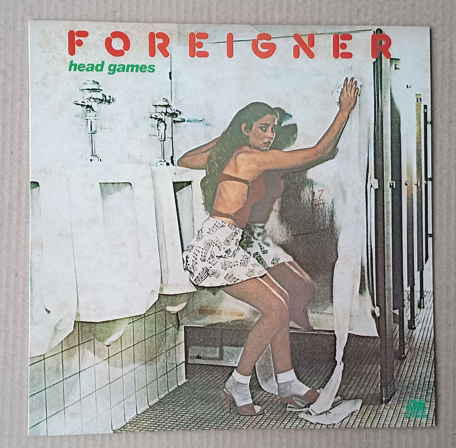 FOREIGNER Head Games (perfect near mint, vinyl,age stains on cover, no OBI, TWO inner sleeves, no ringwear, no writings, no splits)