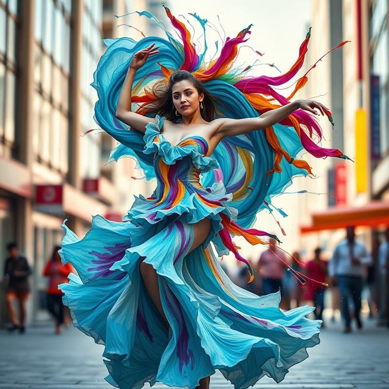 contemporary style AI art