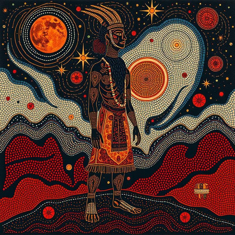 aboriginal art style AI art