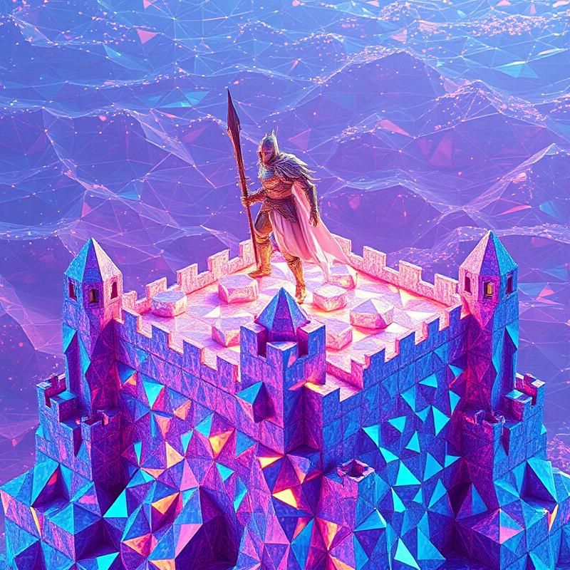 geometric style AI art