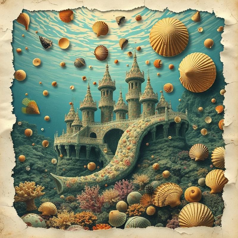 collage style AI art