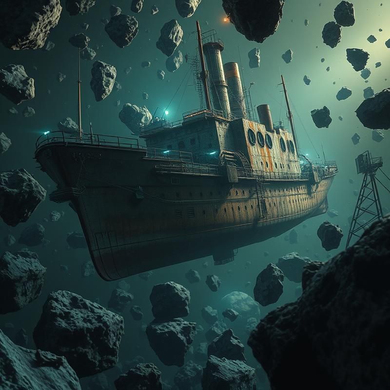 industrial style AI art