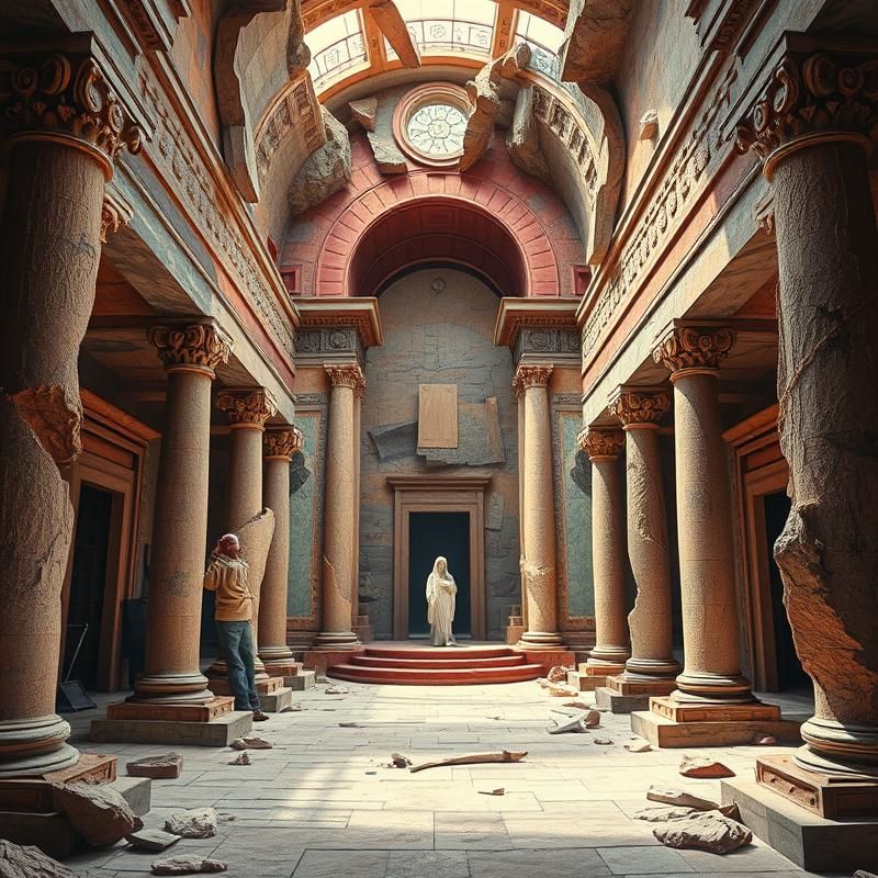 post-modernist style AI art