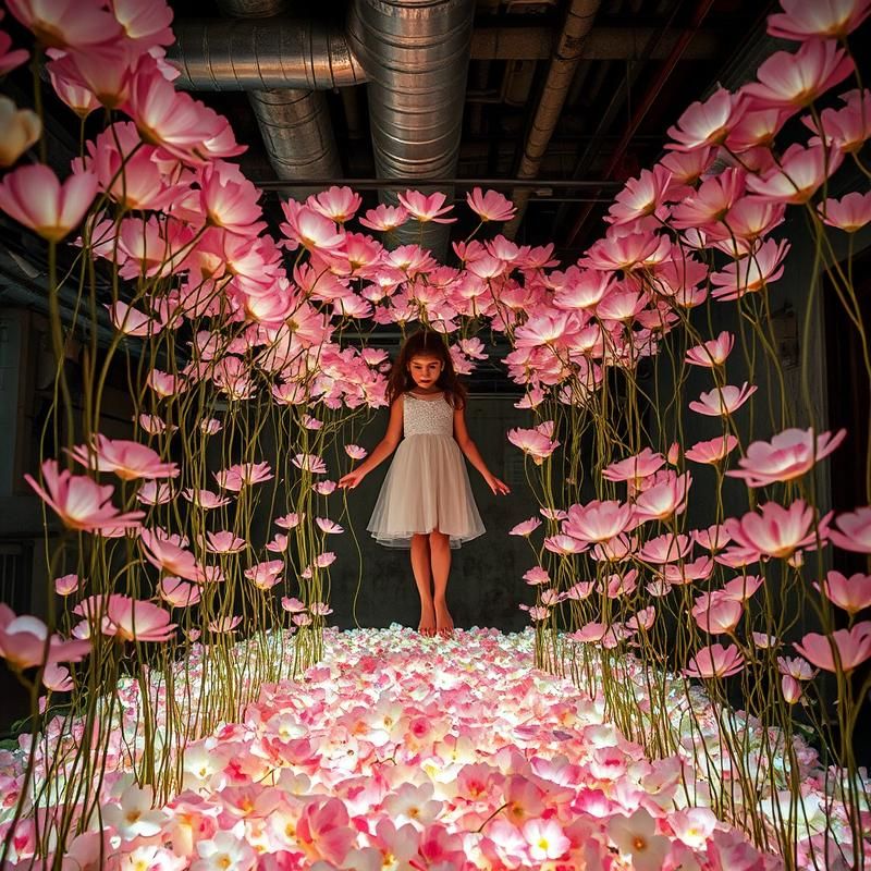 installation art style AI art