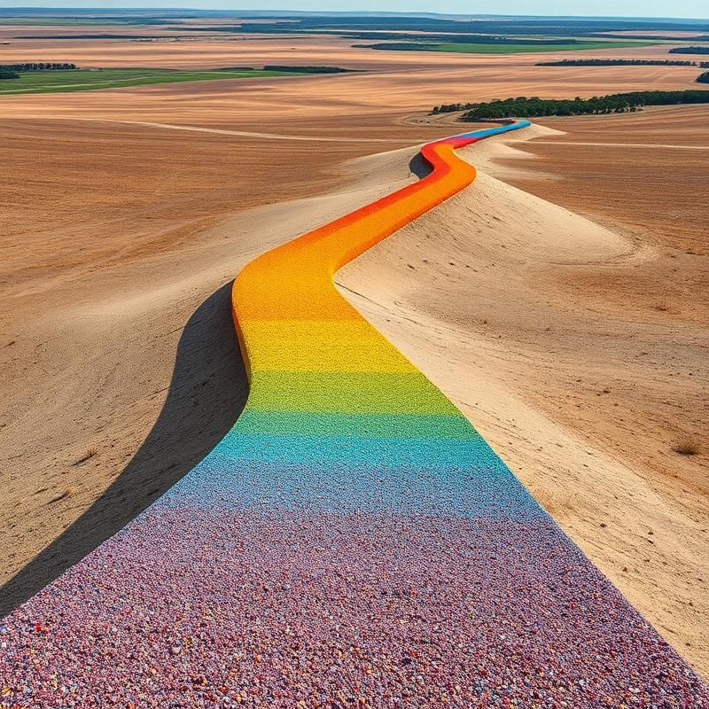 land art style AI art