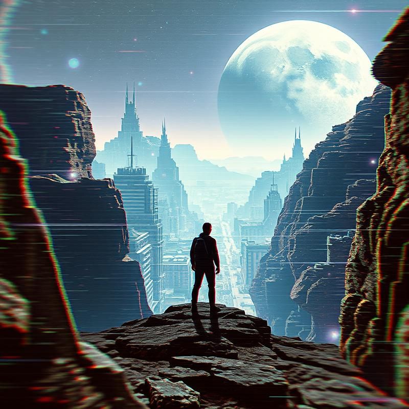 glitch art style AI art