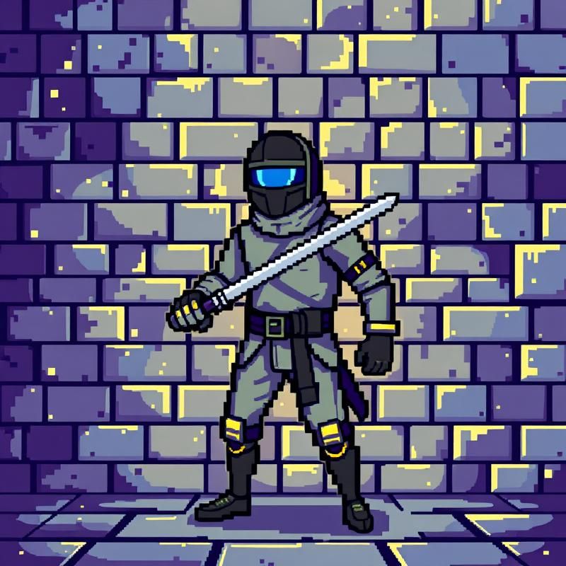 pixel art style AI art