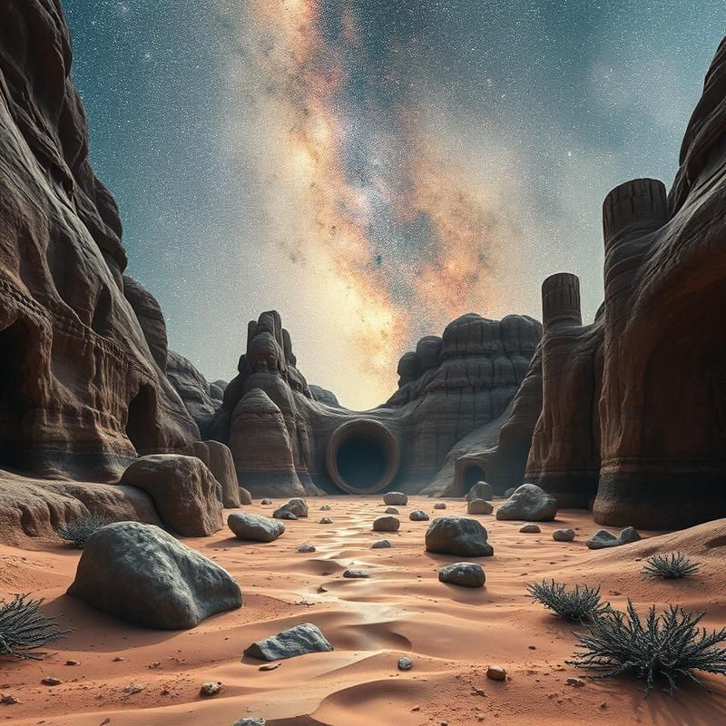 land art style AI art