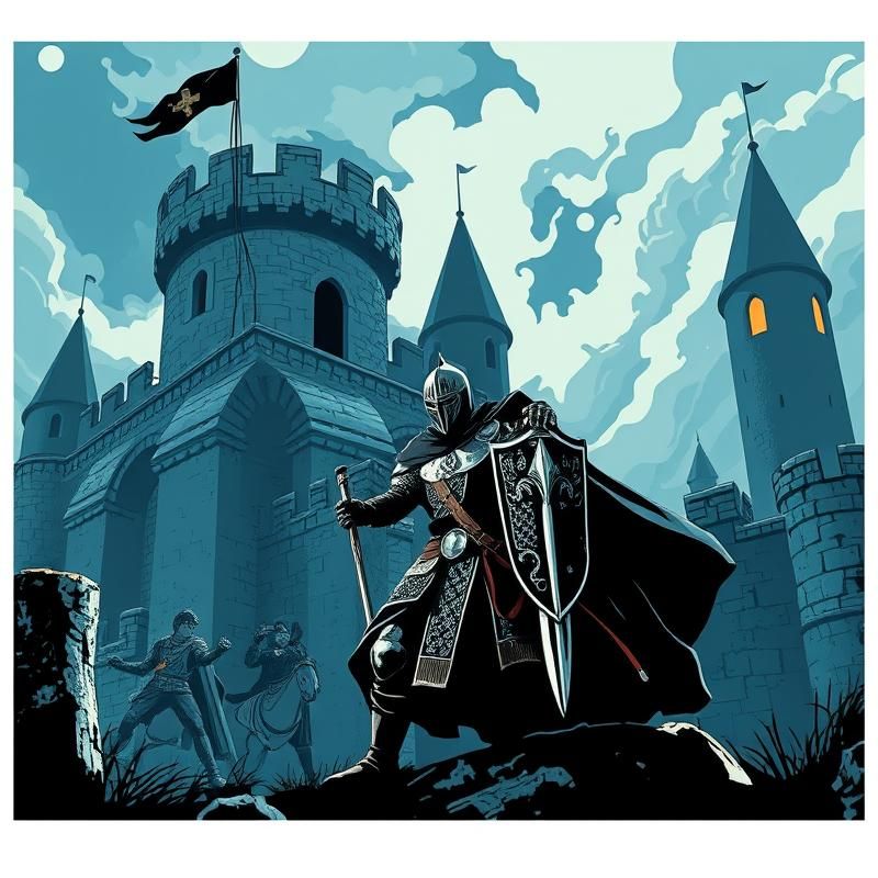 woodcut style AI art
